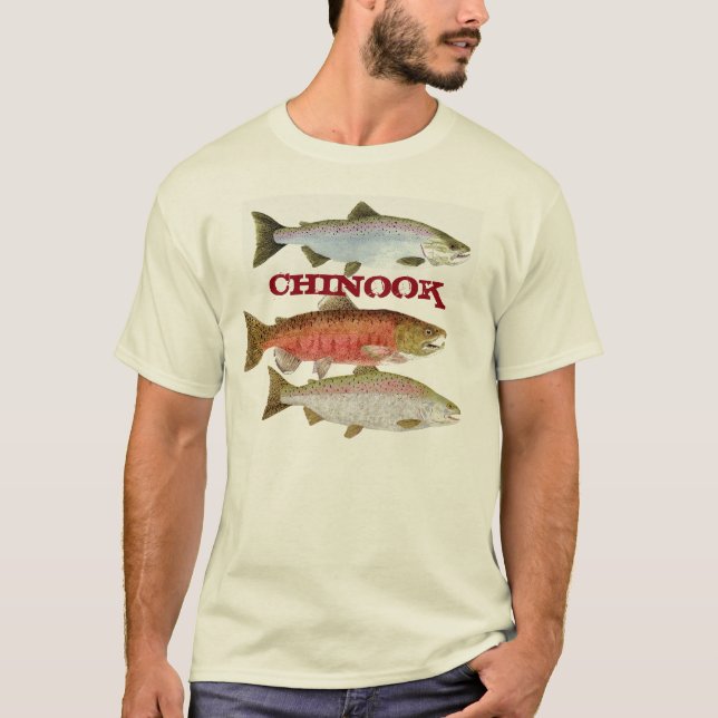 Camiseta Ropa de los salmones de Chinook (Anverso)