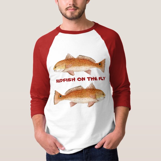 Camiseta Ropa de los salmones/del tambor rojo (Anverso)