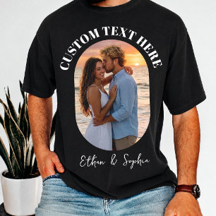 Camiseta Ropa de luna de miel con foto personalizada de par