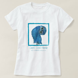 Camiseta Ropa de madriguera coralina del búho del cabo