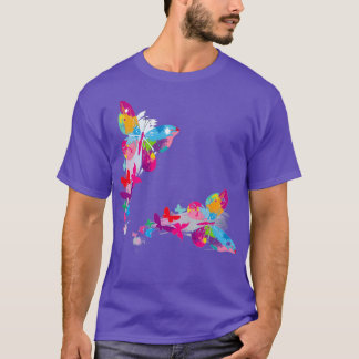 Camiseta Ropa de mantequilla mariposa arcoiris