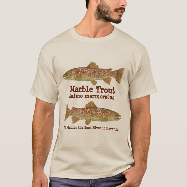 Camiseta Ropa de mármol de la trucha (Anverso)