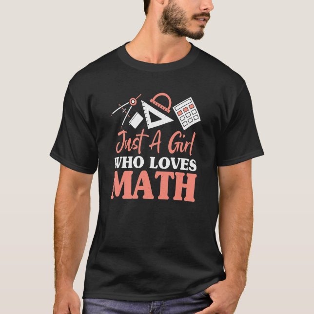 Camiseta Ropa de matemáticas para niñas para matemáticas fr (Anverso)