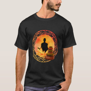 Camiseta Ropa de moda de yoga de meditación de Buda Traje B