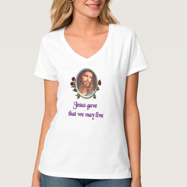 Camiseta Ropa de mujer cristiana Jesús (Anverso)
