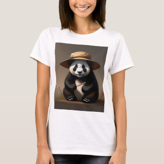 Camiseta Ropa de mujer, lino de panda rasgo Hut