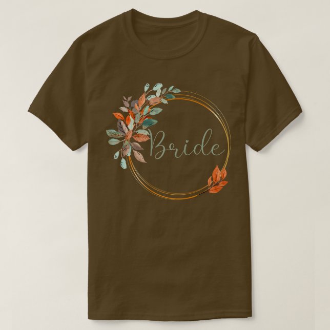 Camiseta Ropa de mujer para despedida de soltera Hojas de o (Diseño del anverso)