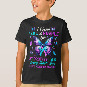 Camiseta Ropa de mujer verde azulado púrpura para la preven