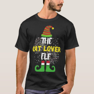Camiseta Ropa de Navidades de la familia Elf Cat Lover