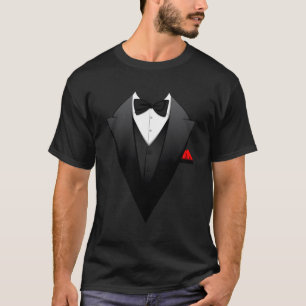 Camiseta Ropa De Negocios Impresa De Tuxedo Para Hombres
