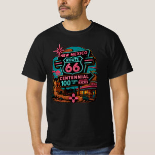 Camiseta Ropa de neón de la Ruta 66 en Nuevo México