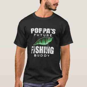 Camiseta Ropa de Nietos Futuro Compañero de Pesca de Poppas