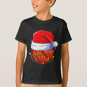 Camiseta Ropa de niño de Navidad de baloncesto, divertido S