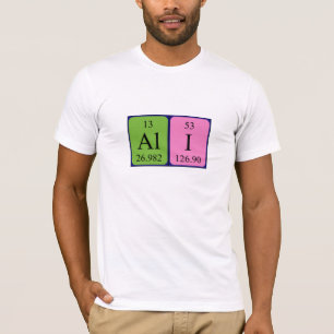 Camiseta Ropa de nombre de tabla periódica