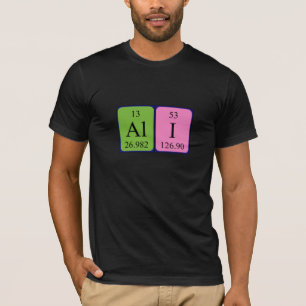 Camiseta Ropa de nombre de tabla periódica