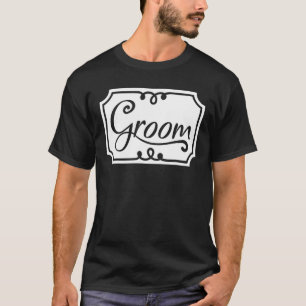 Camiseta Ropa de novio linda boda pareja recién casados sol