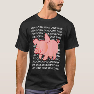 Camiseta Ropa de Oink Cute Cerdo Hombres Mujeres Jóvenes