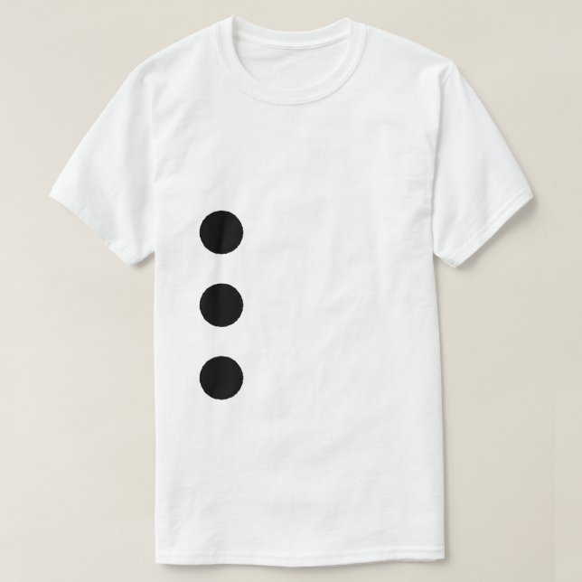 Camiseta Ropa de papel de perforación de tres hoyos (Diseño del anverso)