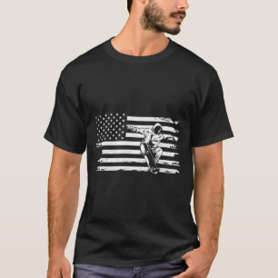 Camiseta Ropa de patinaje con bandera americana - Patineta
