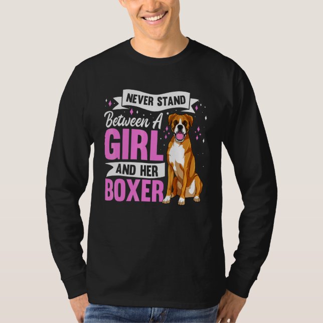 Camiseta Ropa De Perro Boxer Para Mujeres Boxer Dog (Anverso)