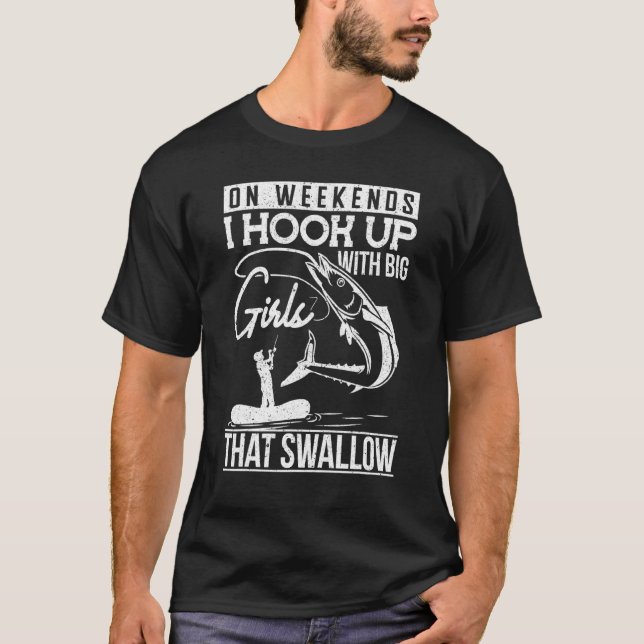 Camiseta Ropa de Pesca Afortunada Pez de Mar (Anverso)