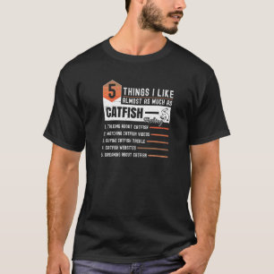 Camiseta Ropa de pesca con siluro de canal Siluro cabeza pl