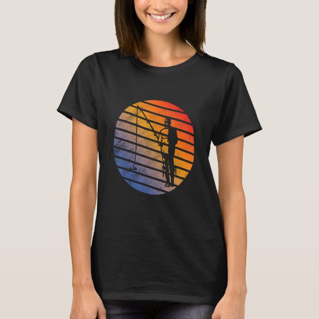 Camiseta Ropa de pesca Equipo de pesca Ropa de pesca retro (Anverso)