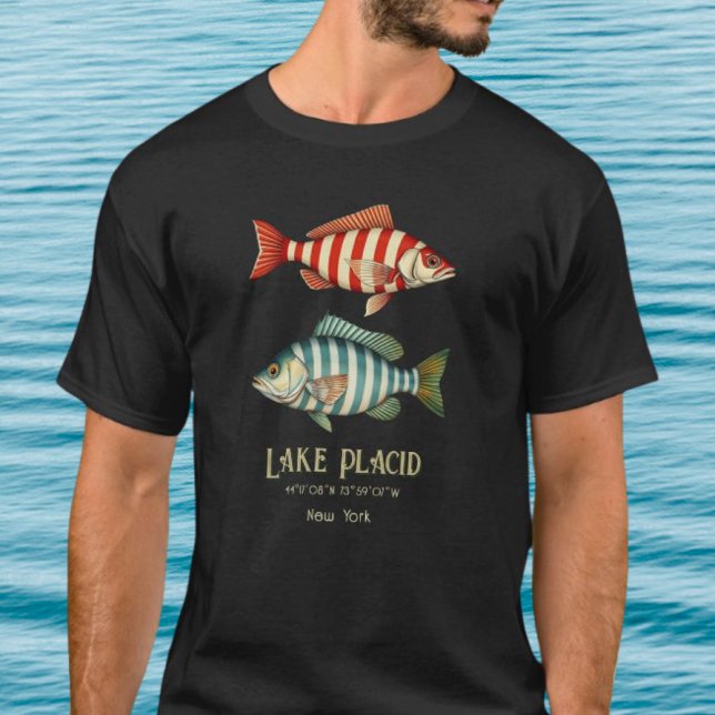 Camiseta Ropa de pescado acuático Lake Placid Nueva York (Subido por el creador)