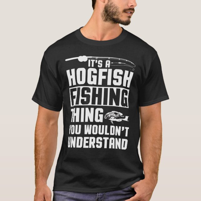 Camiseta Ropa de pez cerdo Mejor diseño de pescadores (Anverso)