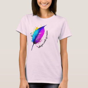 Camiseta Ropa de pintura de pluma Edición de palabras susur