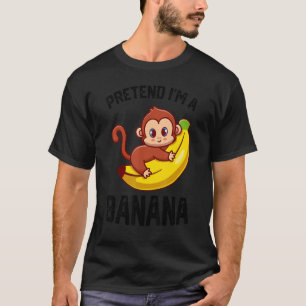 Camiseta Ropa de plátano amarilla perezosa de Halloween Soy