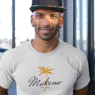 Camiseta Ropa de playa de estilo vintage minimal para Maken