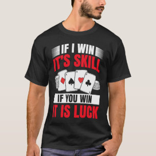 Camiseta Ropa de póquer para hombres en jugador de póker de