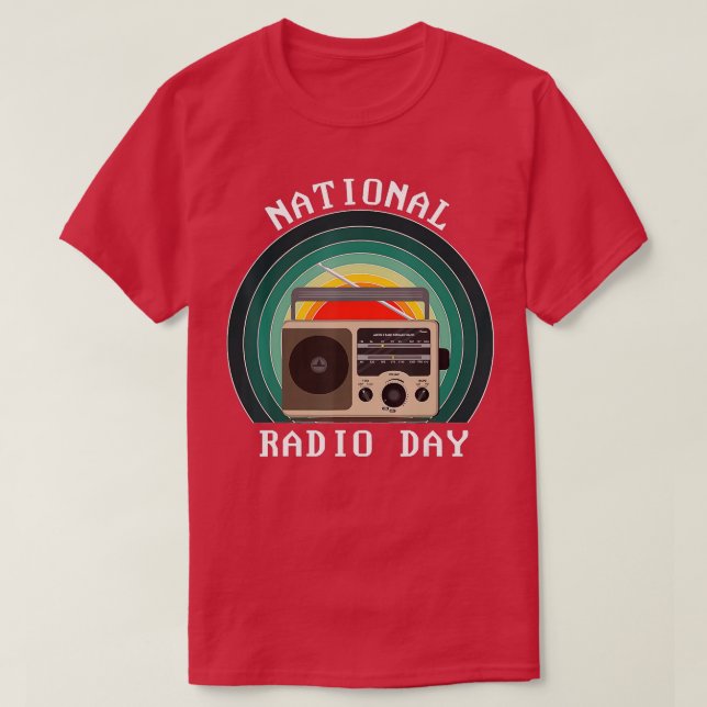Camiseta Ropa de Radio Nacional Retro (Diseño del anverso)