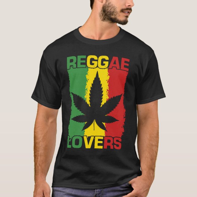 Camiseta Ropa de reggae para hombres Jamaica (Anverso)