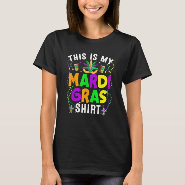 Camiseta Ropa De Ropa De Mardi Gras Para Los Niños (Anverso)