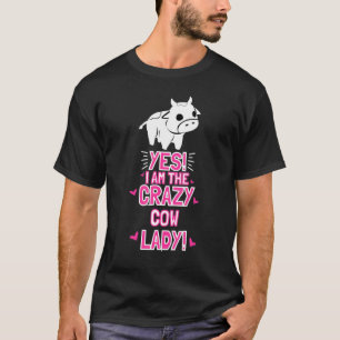 Camiseta Ropa de señora vaca loca arte ganado granjero vaca