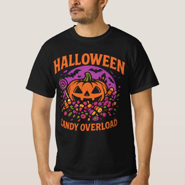 Camiseta Ropa de sobrecarga de golosinas de Halloween Fanta (Anverso)