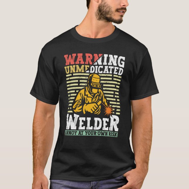 Camiseta Ropa de soldador soldadura herrero trabajador de m (Anverso)