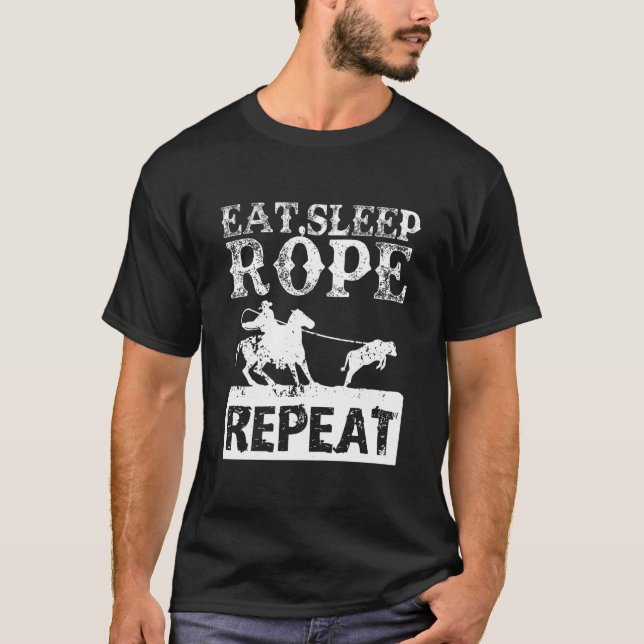 Camiseta Ropa de sueño de comerse con dificultad Ropa de ro (Anverso)