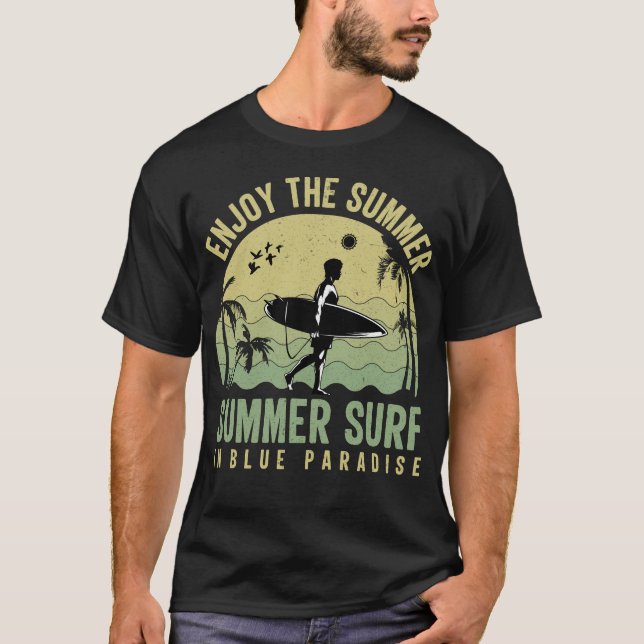 Camiseta Ropa de surf paraíso de verano (Anverso)