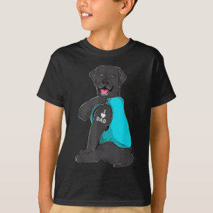 Camiseta Ropa de tatuajes de Labrador Retriever amo a papá,