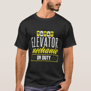 Camiseta Ropa de técnico de mecánica de ascensores de servi