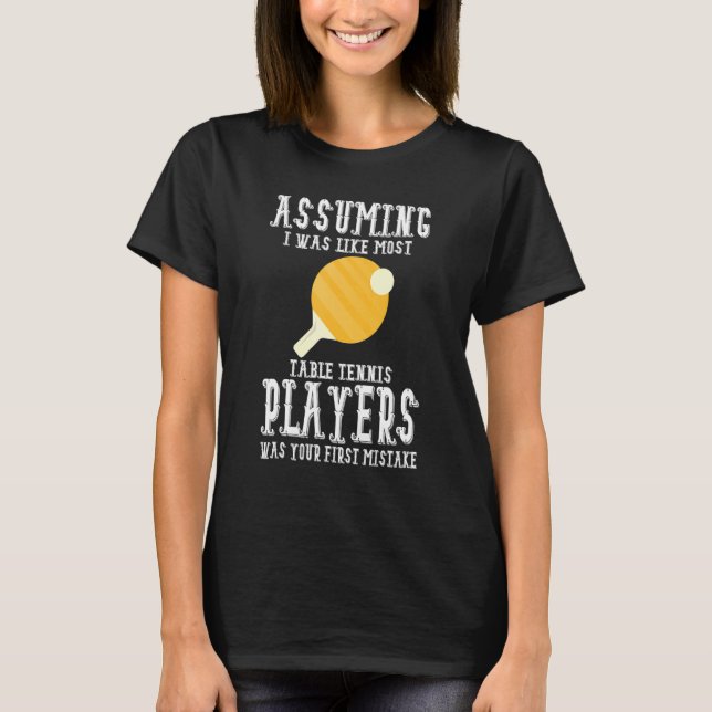 Camiseta Ropa de tenis de mesa - Grandes jugadores de tenis (Anverso)