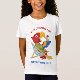 Camiseta Ropa de texto de Beach Macaw personalizado