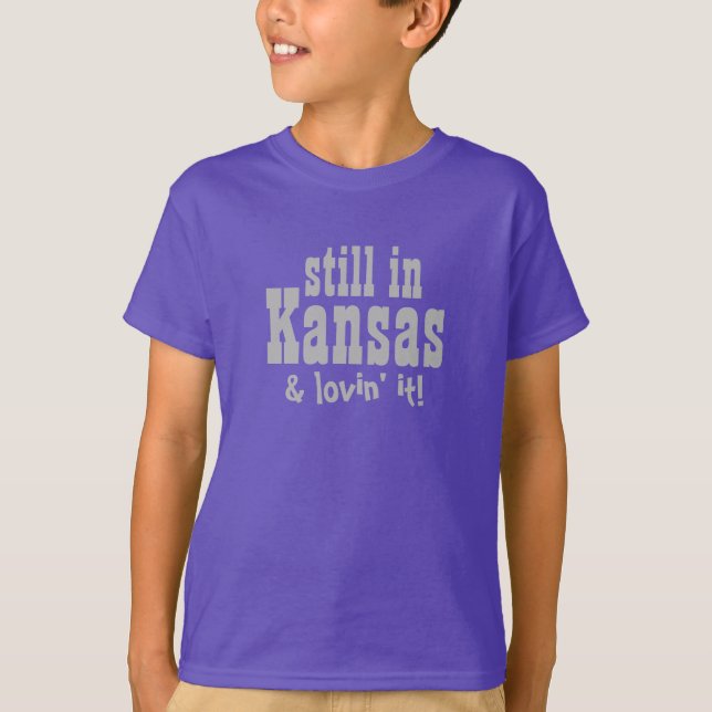 Camiseta Ropa de texto de KANSAS personalizado (Anverso)