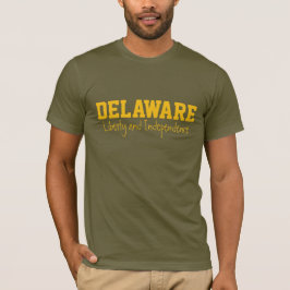 Camiseta ropa de texto DELAWARE personalizado