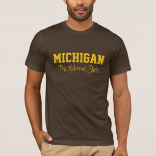 Camiseta Ropa de texto MICHIGAN personalizado