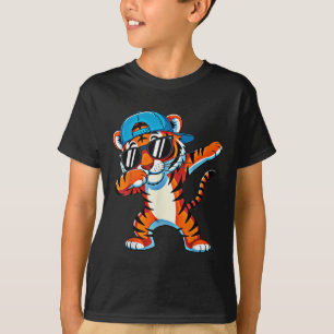 Camiseta Ropa de Tigre Cool Dabbing Animales Divertidos Hom
