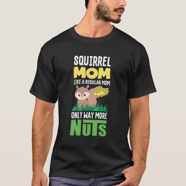 Camiseta Ropa De Vestido De Ardilla Nueces Días De Madre Sq (Anverso)